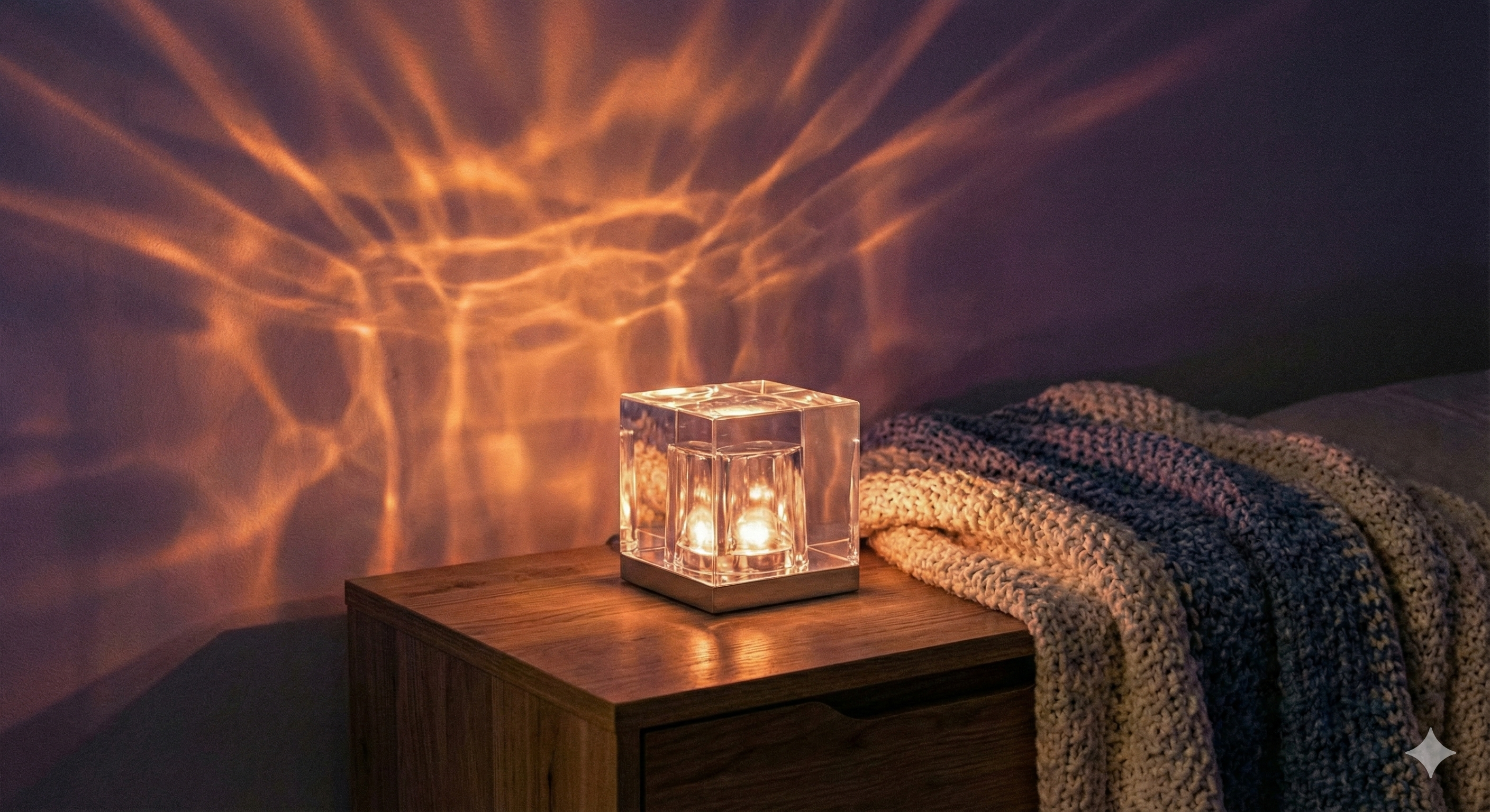 Lampada Effetto Acqua & Relax - Aquora™ Crystal CubeOceanica