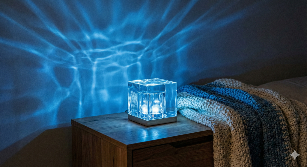 Lampada Effetto Acqua & Relax - Aquora™ Crystal CubeOceanica
